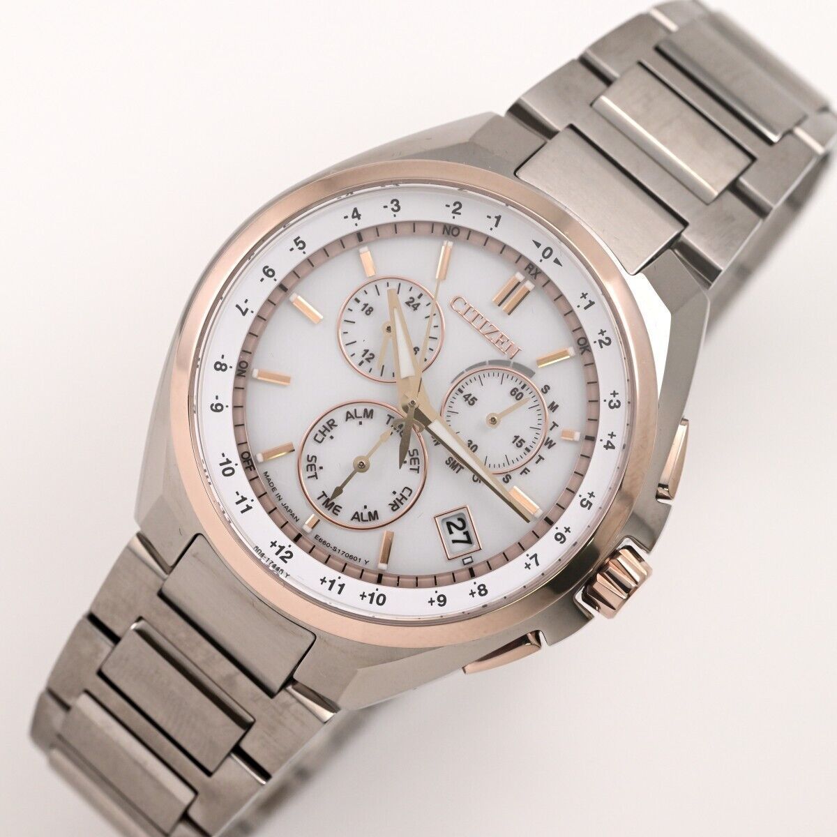 CITIZEN】シチズン ATTESA Eco-Drive Radio SOLAR Ref.E660-S124433 CB5044-71A  チタンTitanium $ - メルカリ