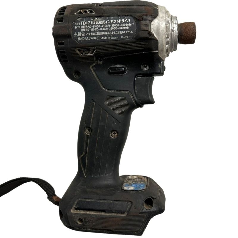 makita マキタ 充電式インパクトドライバ TD171DZB 18V ブラック ジャンク 32509K150
