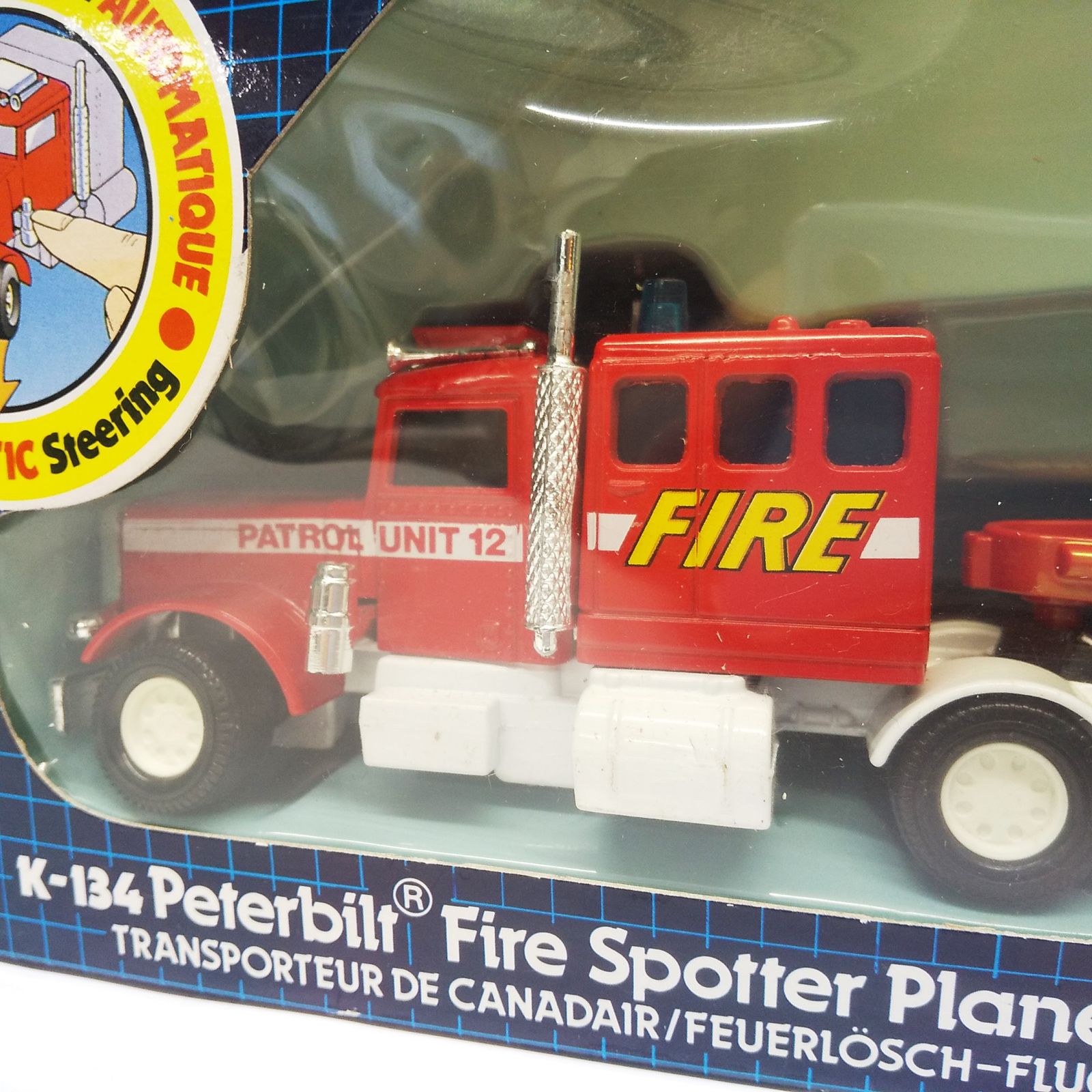 MATCHBOX K-134 Peterbilt Fire Spotter Plane Transporter 消防 低床トレーラー＆飛行機セット  ミニカー 未開封品 マッチボックス R2309-003 - メルカリ