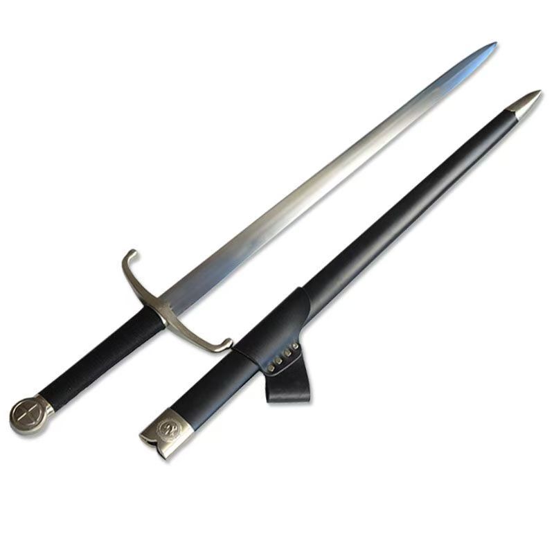 トラ茎ヨーロッパ剣十字西洋剣 模造刀 居合刀 武士道 武蔵 鑑賞用 手鍛造打 超長十字西洋剣 日本刀 模造刀 居合刀 武士道 武蔵 鑑賞用 手