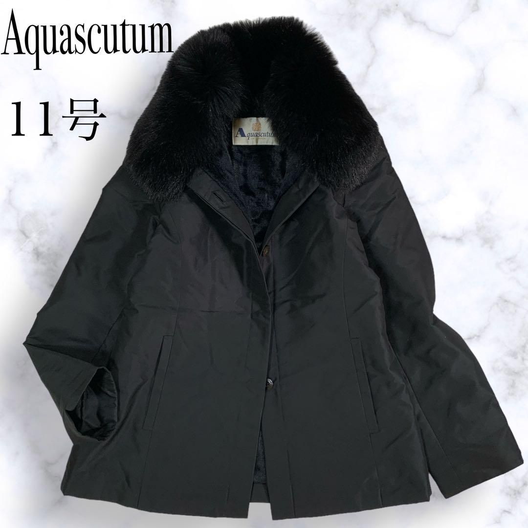 美品 大きいサイズ Aquascutum アクアスキュータム 11号 フォックス  