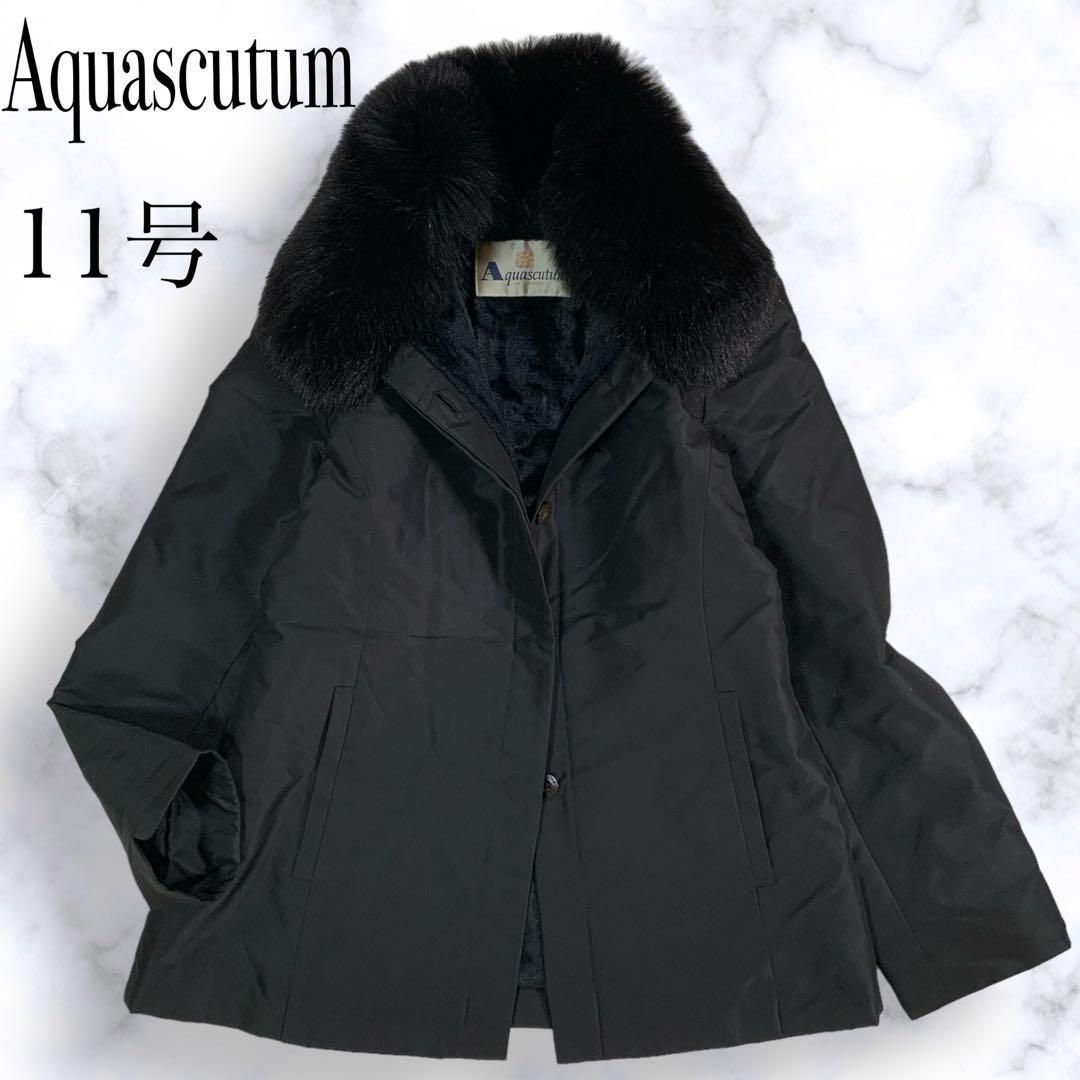 美品 大きいサイズ Aquascutum アクアスキュータム 11号 フォックス