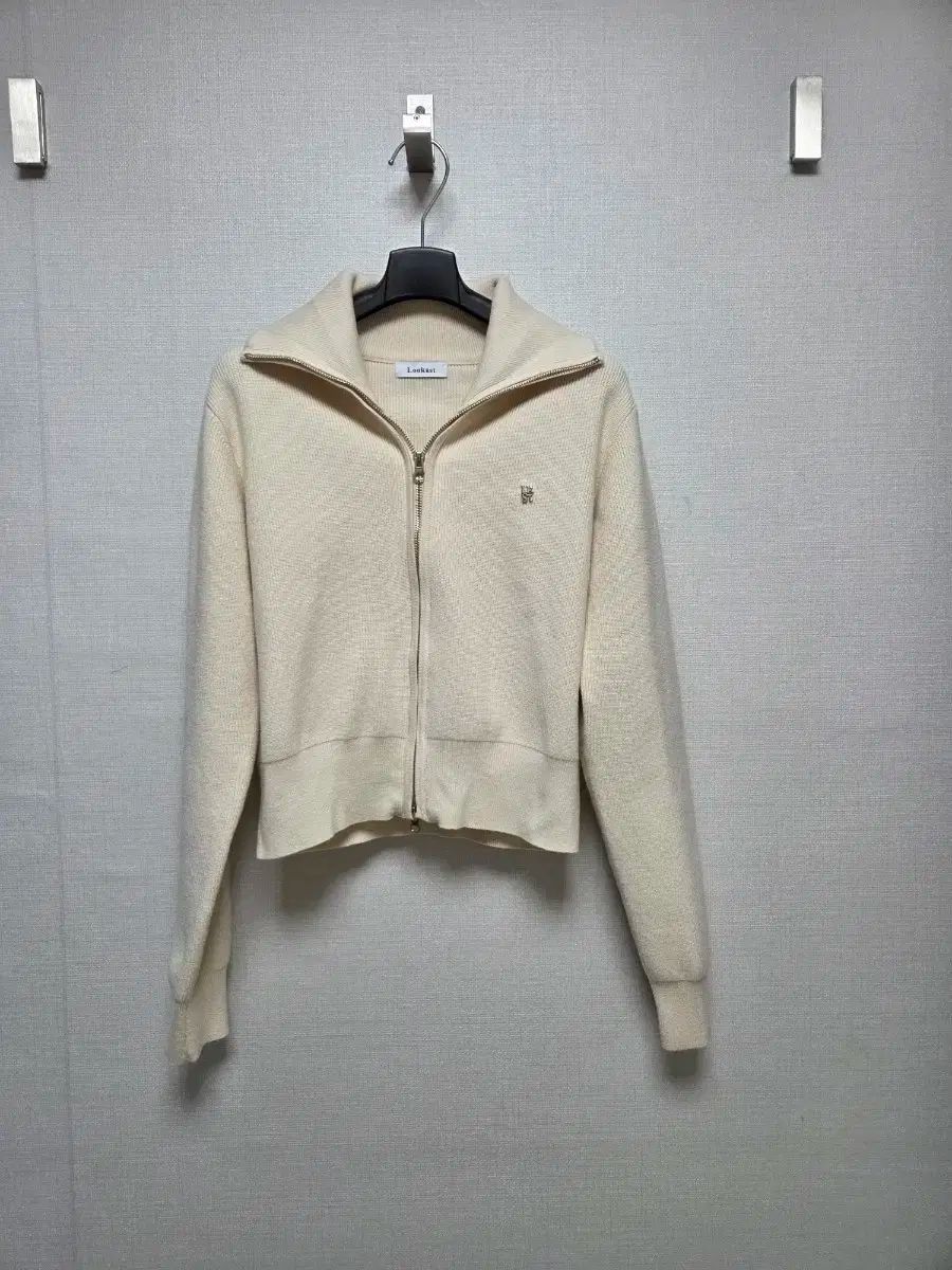 LOOKAST カリー ジップアップ ニット カーディガン