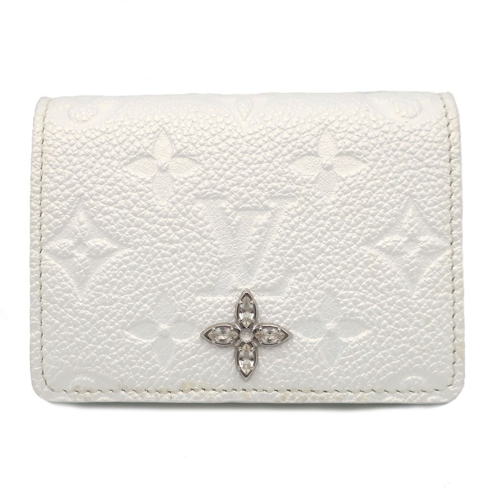 天白 ルイヴィトン カードケース アンヴェロップ カルト ドゥ ヴィジット モノグラム M12177 スノー ホワイト 小物