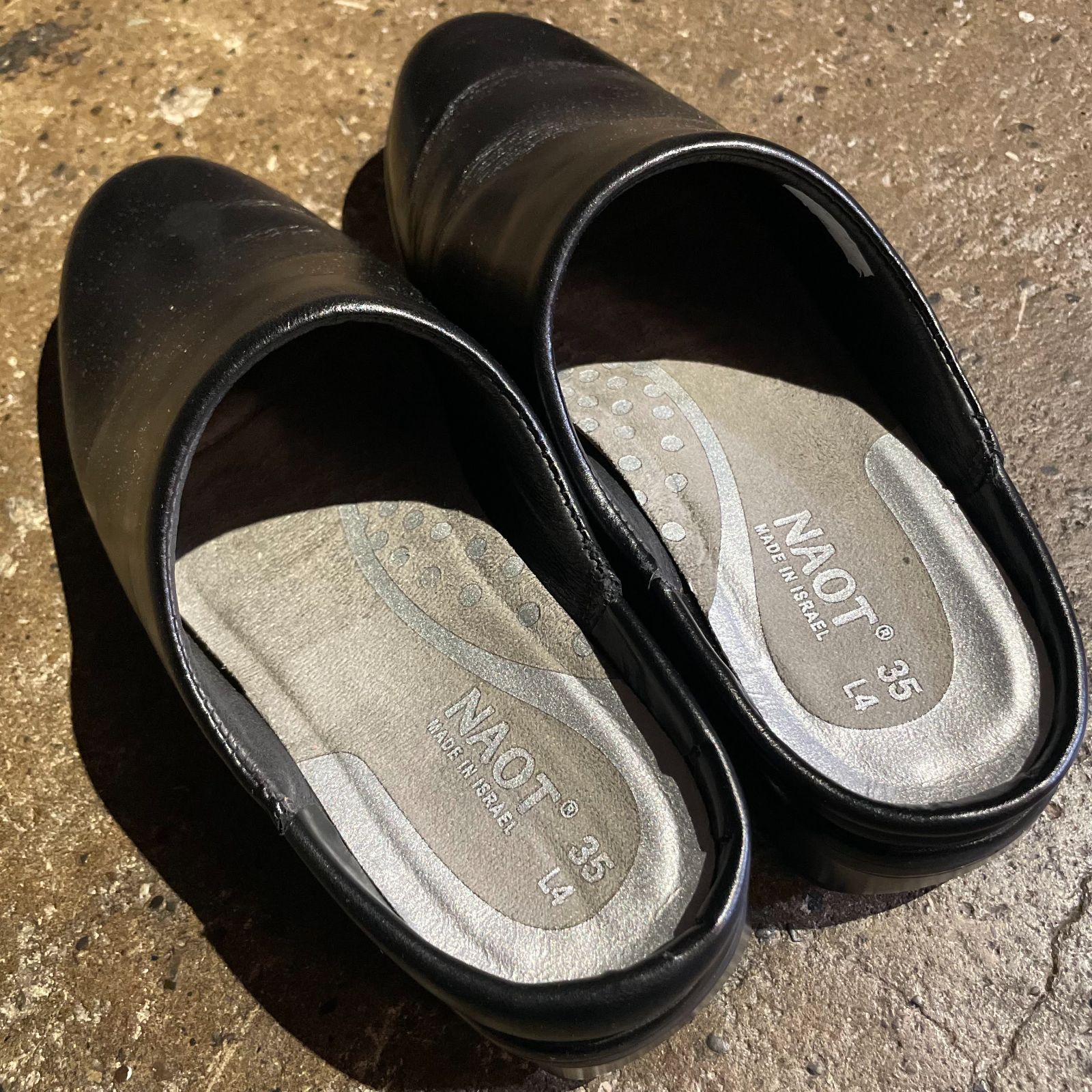 NAOT LODOS Black Madras ナオト ロドス ミュール スリッポン サンダル