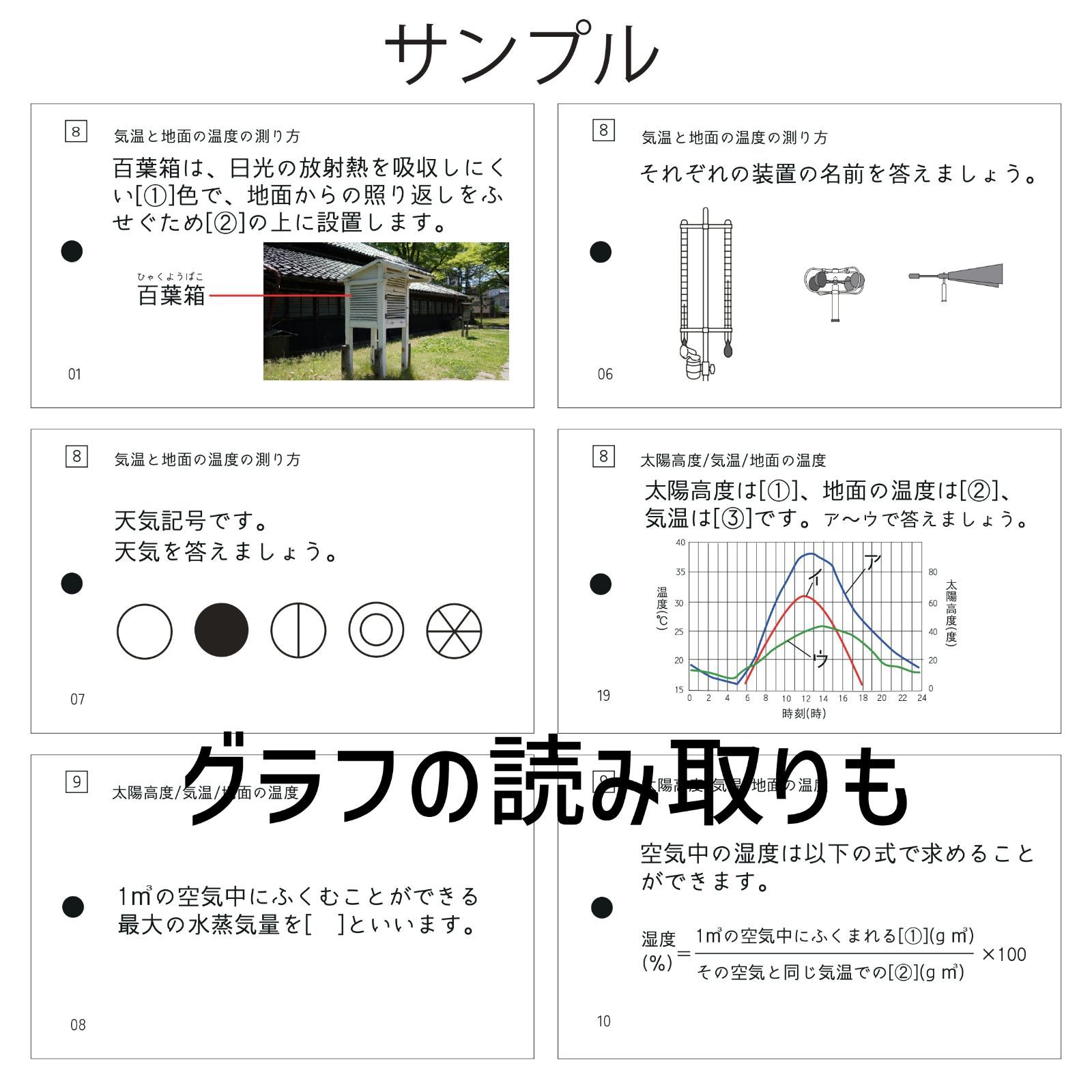 中学受験　地学マスター　理科マスターシリーズ①　暗記カード