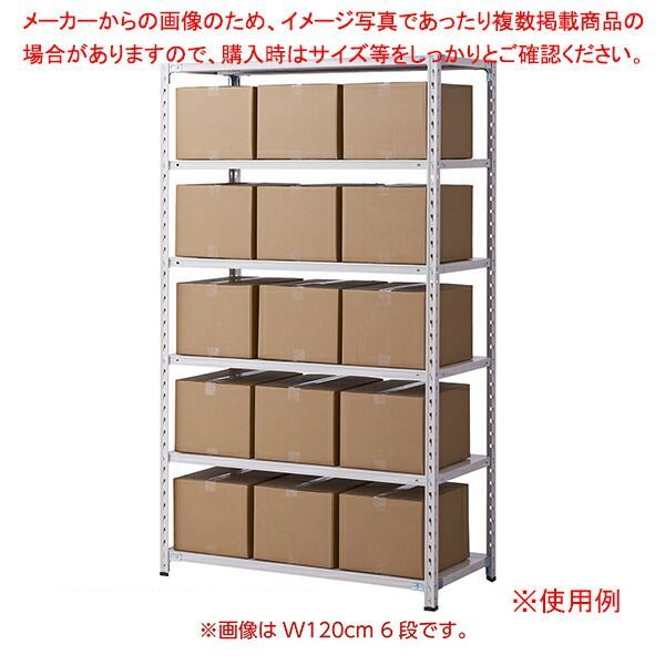 軽量セミボルトレスラック 150kg/段 ホワイトグレー W150cm 4段(H180cm)D30cm 61-784-3-7