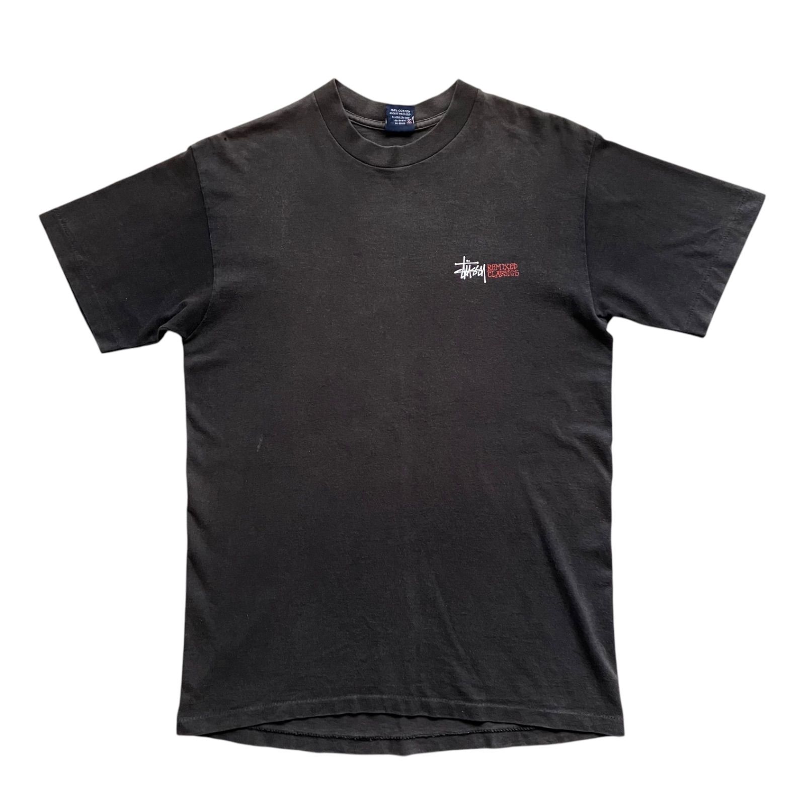 90s USA製 old stussy ツイストガール Tシャツ ステューシー 紺