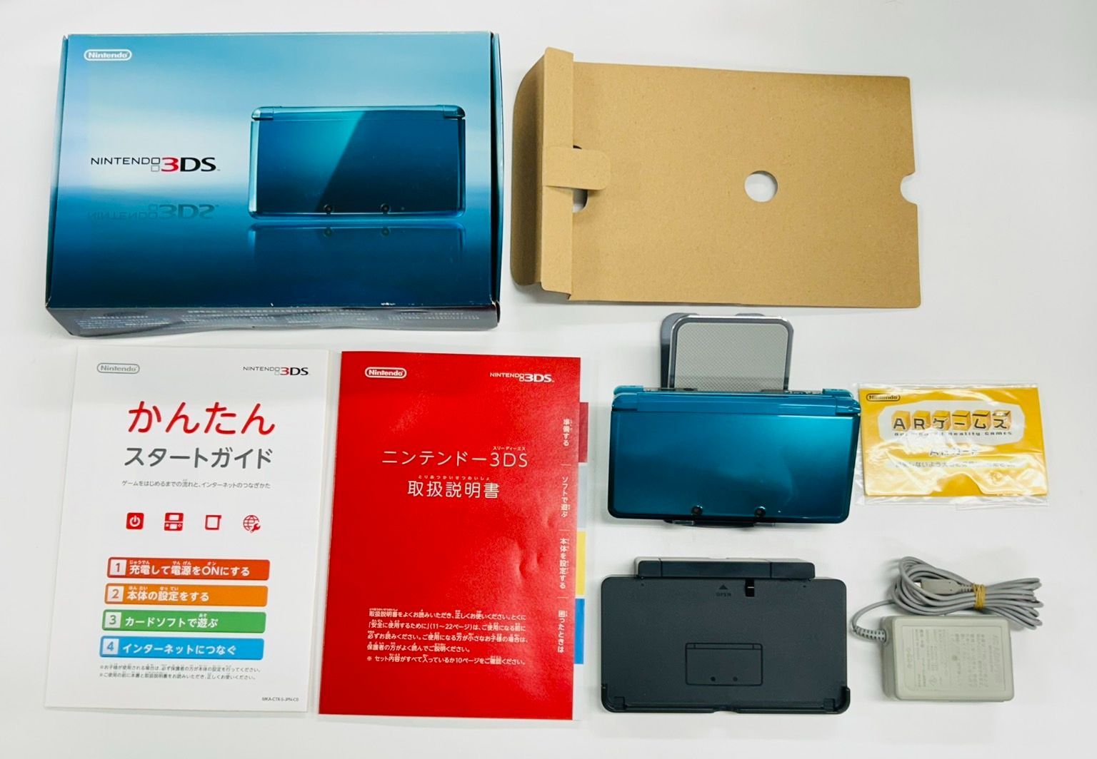 Nintendo 3DS アクアブルー/AQUA BLUE 本体 動作確認/初期化済み