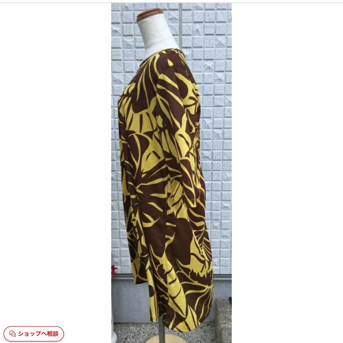  Manuheali i 五分袖チュニック タロ ＹＥＬ 五分袖 七分袖 チュニック