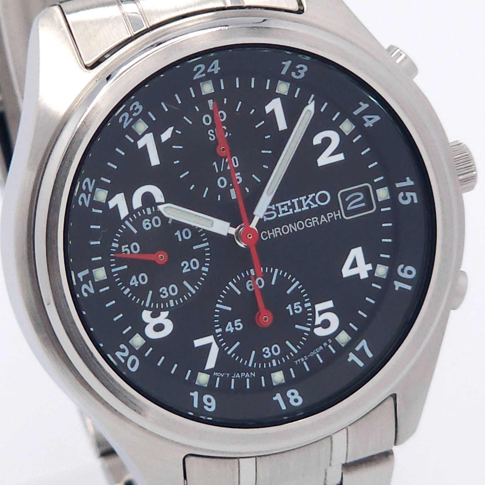 ☆良品 SEIKO セイコー クロノグラフ 7T92-0CH0 QZ 動作品 - メルカリ