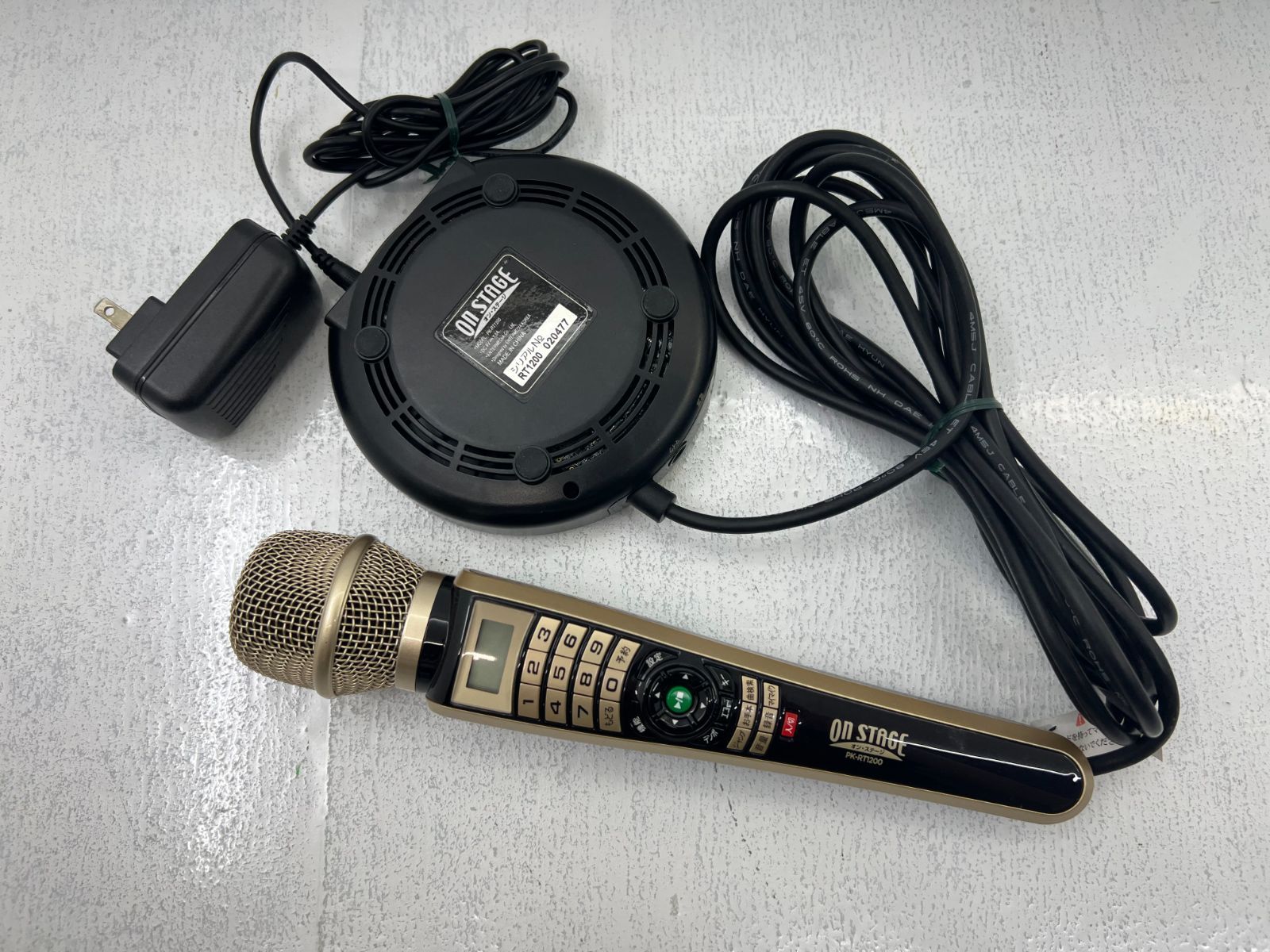 盛岡68-0031】On STAGE オンステージ PK-RT1200 カラオケ マイク
