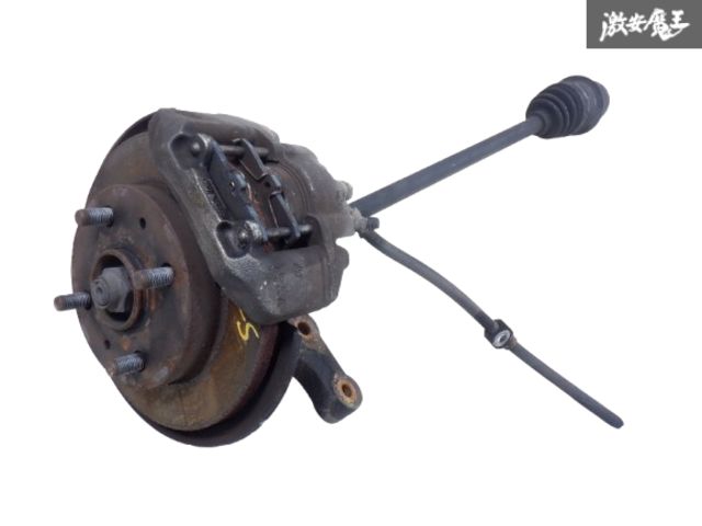 ダイハツ純正 S211P ハイゼットトラック フロント 右側 運転席側 ハブナックル ブレーキ キャリパー付 ドライブシャフト 棚1E25