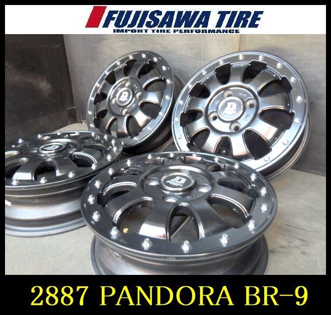 2887 B▲送料無料▲PANDORA DESERT TEC BR-9 ホイール▲13x4.0J 4穴 PCD100 43▲4本