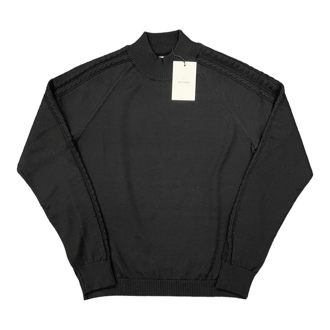 定価38500円 新品 RIVORA 22AW SIDE CABLE MOCK NECK KNIT サイド 