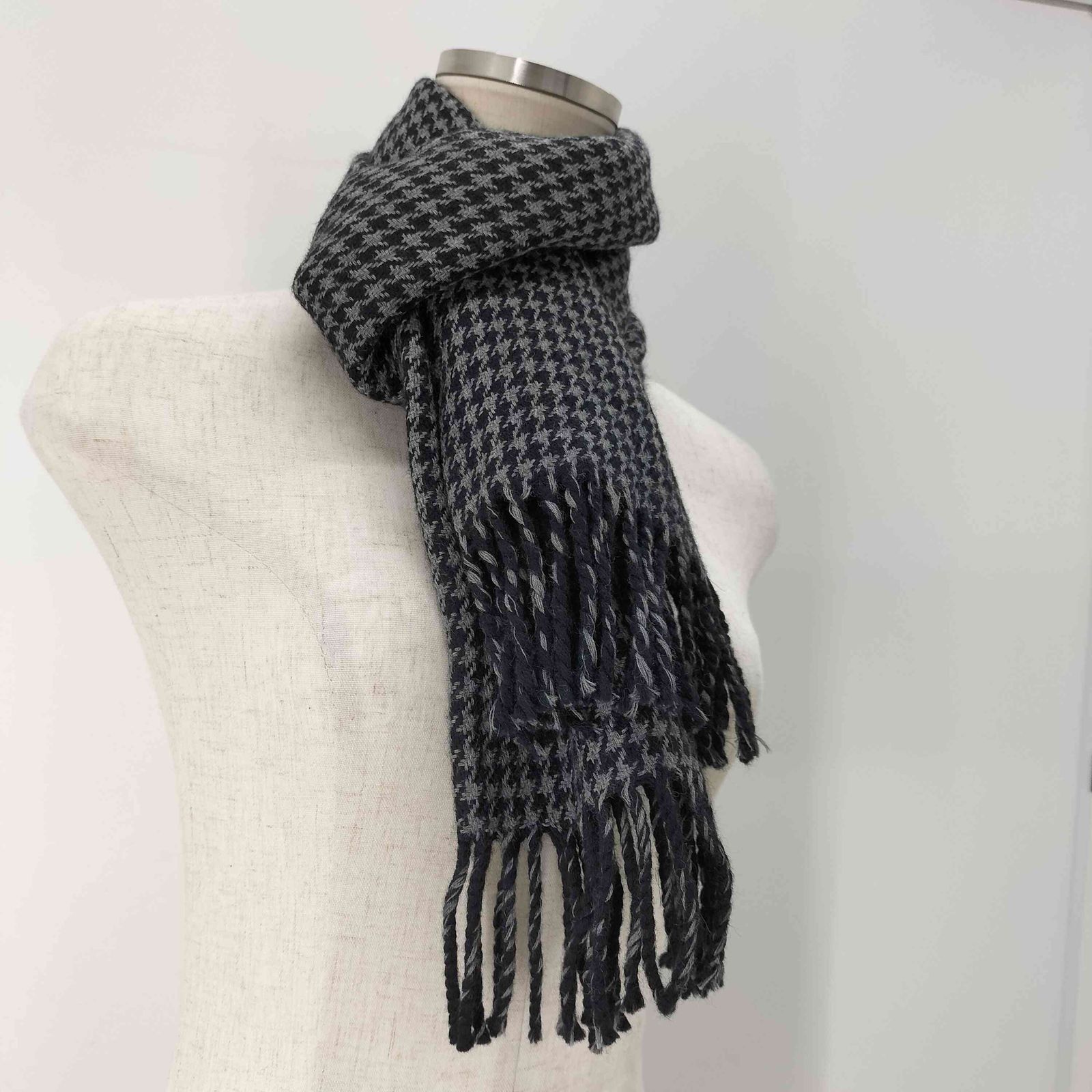 コムデギャルソン　千鳥柄　マフラー コムデギャルソンオム COMME des GARCONS HOMME 90S 千鳥格子 マフラー