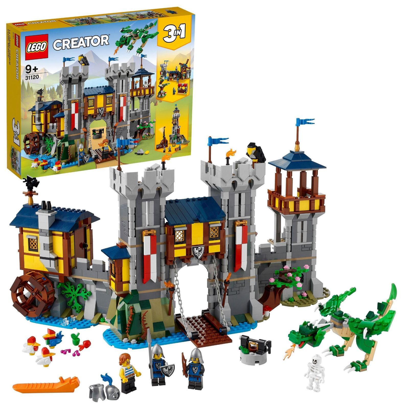 レゴ(LEGO) クリエイター エキスパート 中世のお城 おもちゃ 玩具 プレゼント 誕生日 ブロック クリスマス 男の子 女の子 子供 9歳 10歳 11歳 小学生 インテリア オシャレ 31120