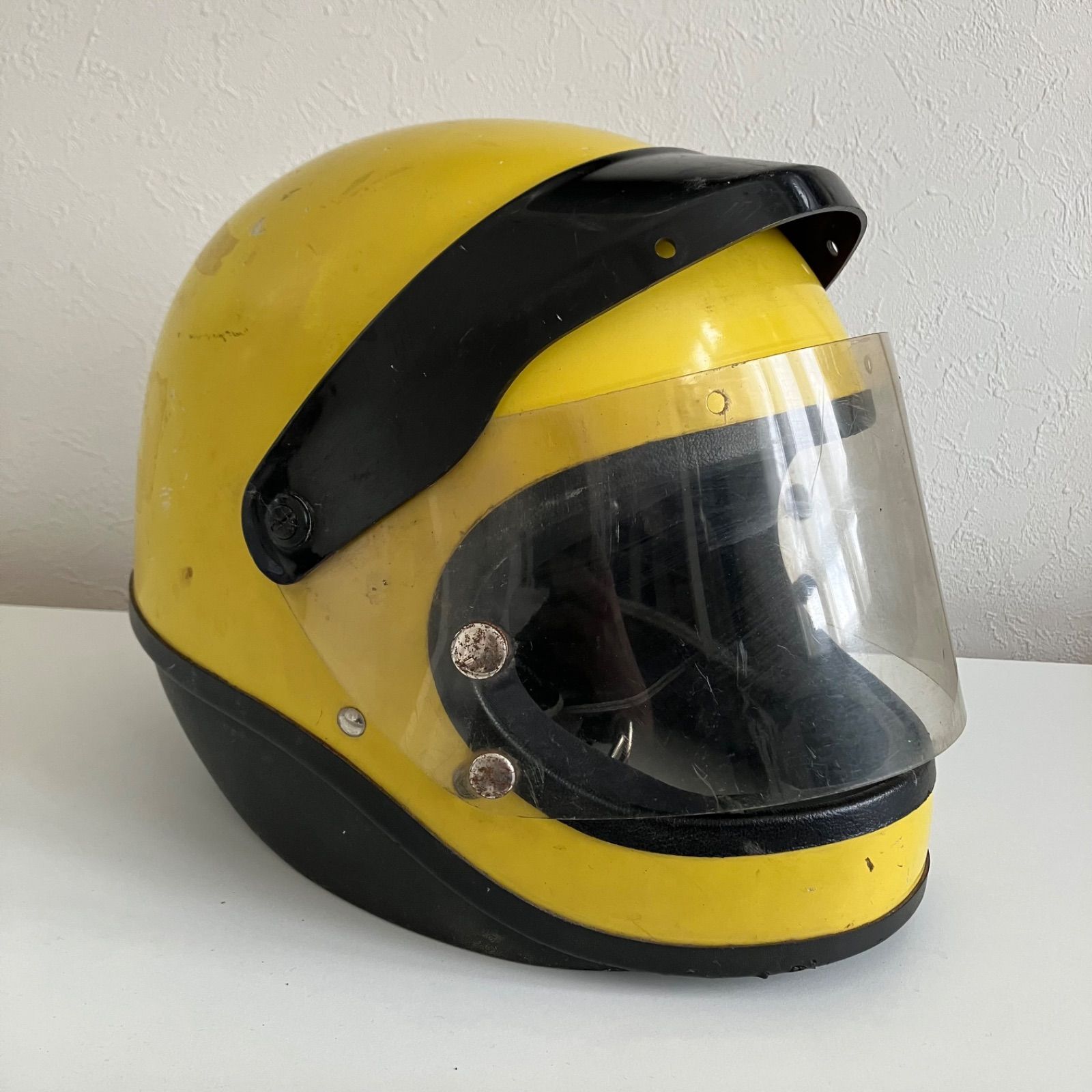 SHOEI☆ビンテージヘルメット Lサイズ 1970年代製 S-20 黄色 族
