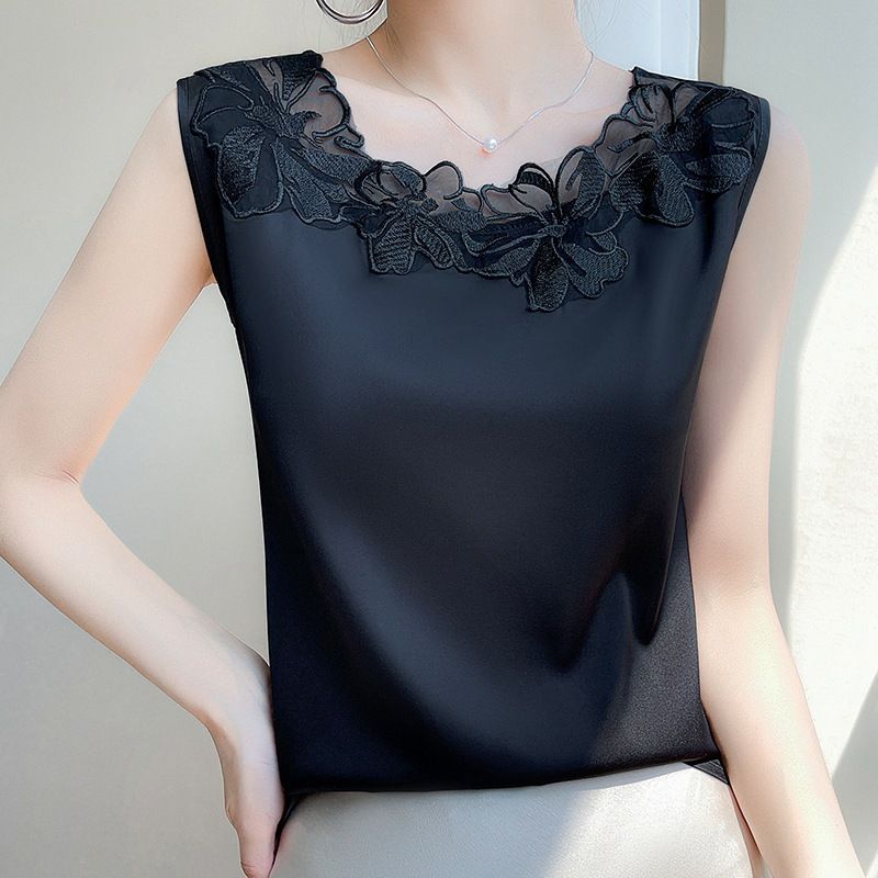 tシャツ レーヨンシルクカットノースリTOPS レディース レーヨンシルクカットノースリTOPS(カットソー)｜トップス