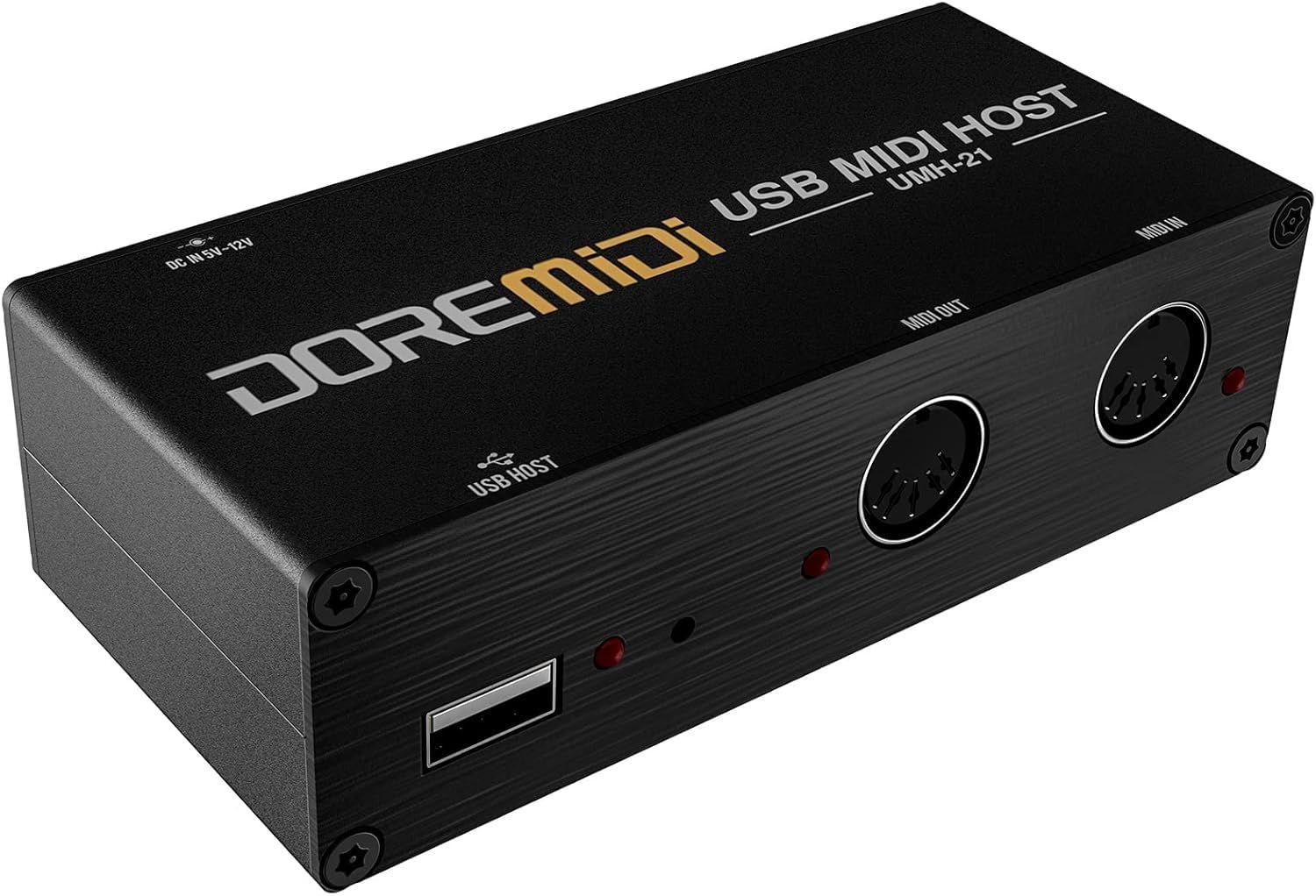 ブラック MIDIインターフェイスからMIDIコンバーター UMH-21 M