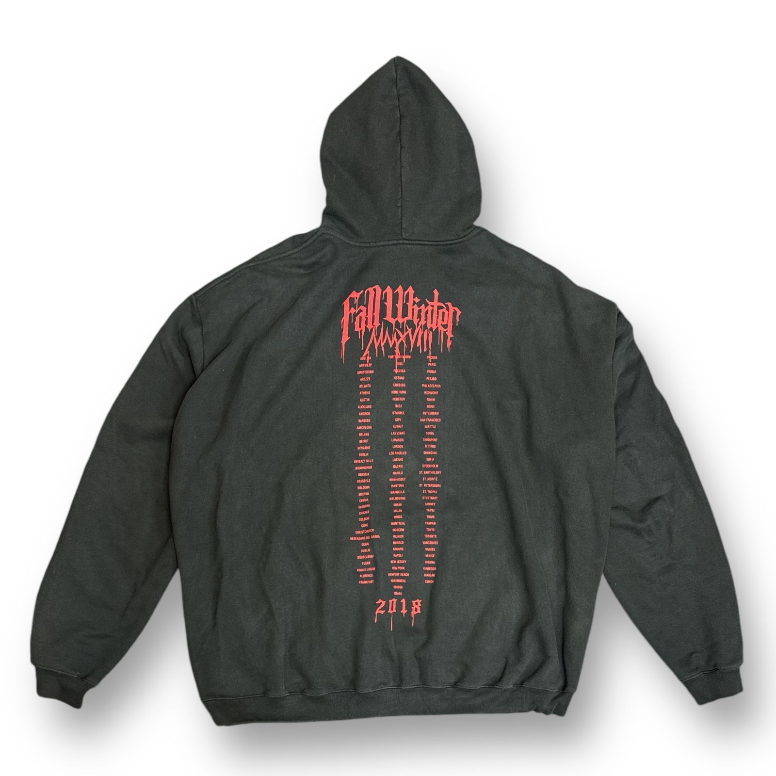 VETEMENTS 17AW Oversized Printed Hoodie オーバーサイズプリント