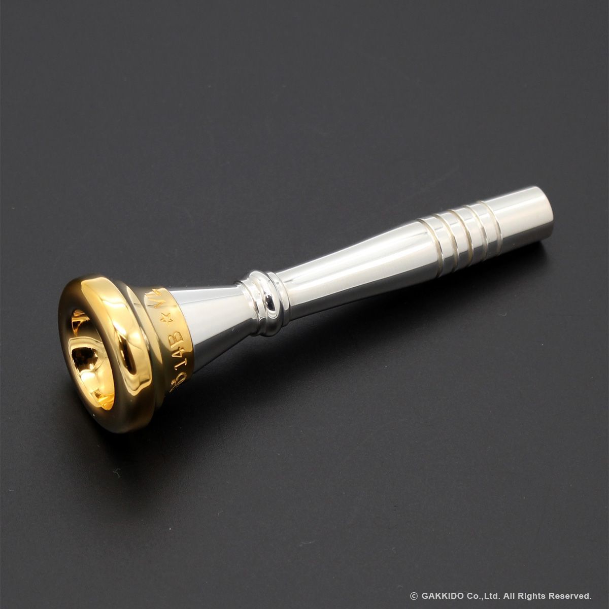 ブラスラボ モモ トランペット マウスピース 14B(リムインナーゴールド