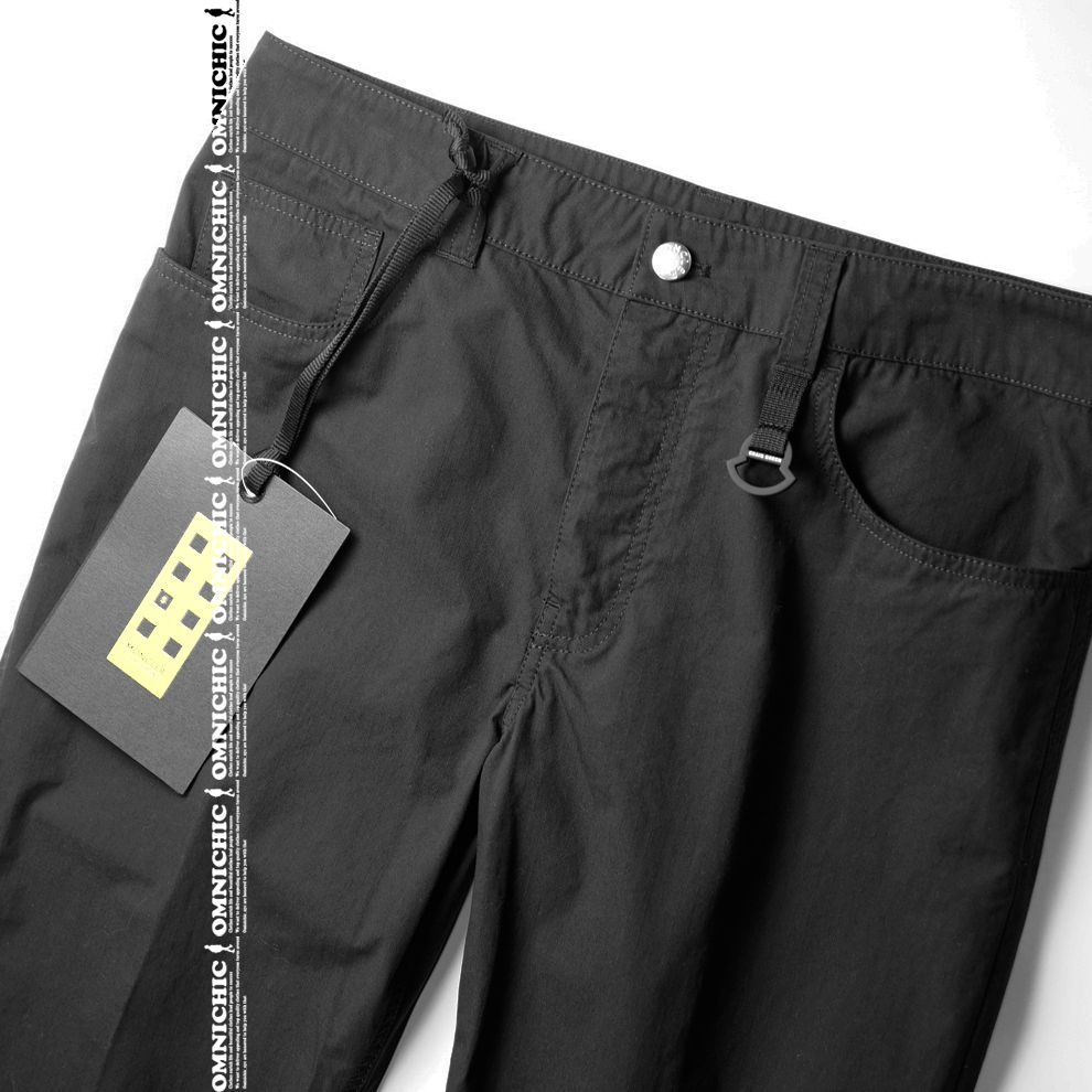 安心の 1 MONCLER GENIUS CRAIG GREEN モンクレール ジーニアス クレイグ グリーン 合わせやすい 伊製 ブラック パンツ size 46