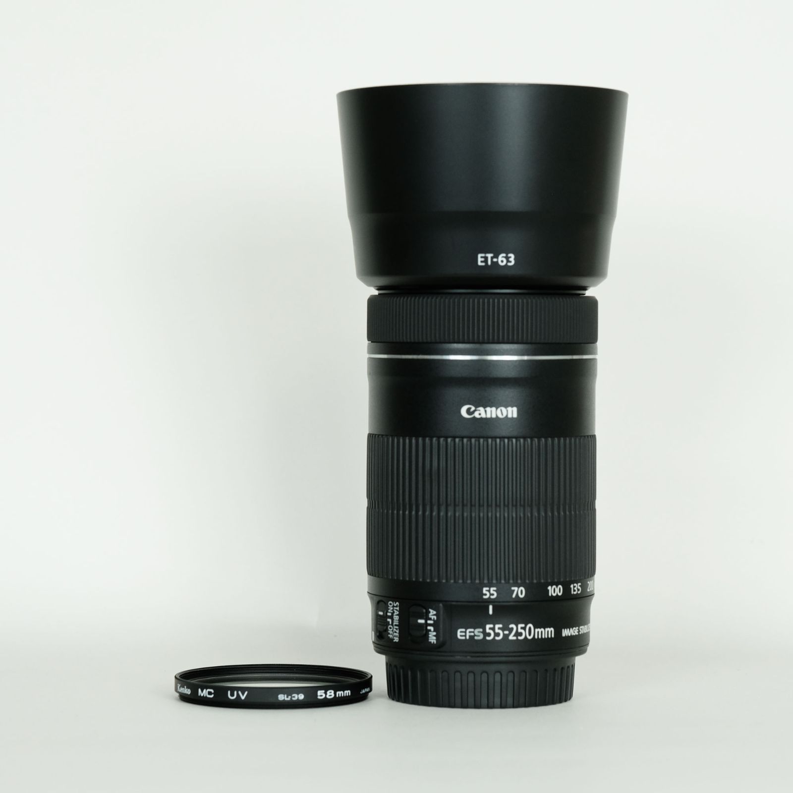 美品｜フード・フィルター付] Canon EF-S55-250mm F4-5.6 IS STM 