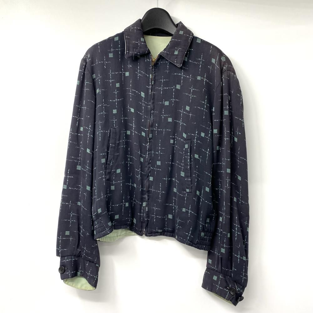 中古】☆50s Jack a Teens リバーシブルギャバジャン 肩幅約47cm