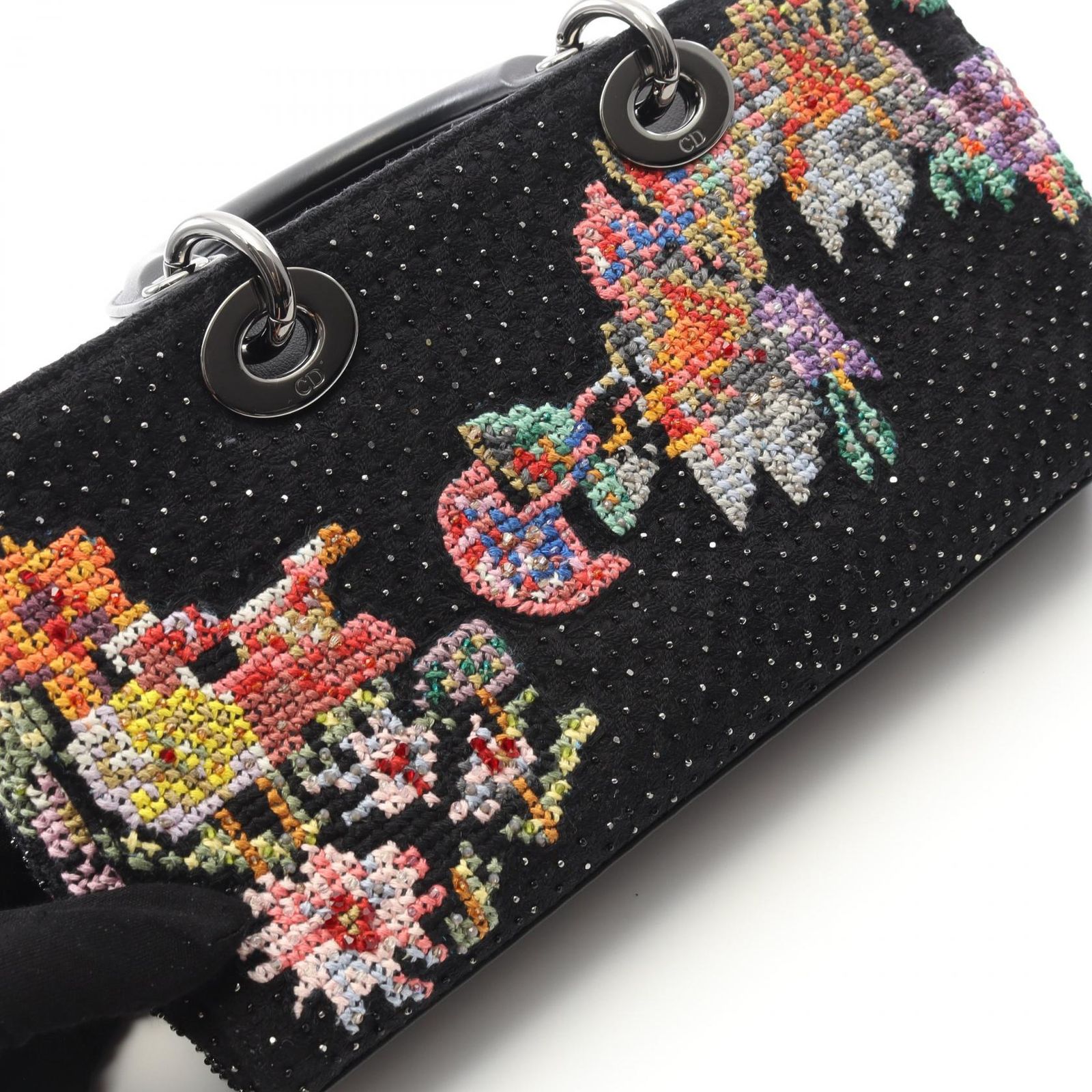 〖ショッパー＆ギフトラッピング済✧〗ディオール 新品未使用 激レア ハンドポーチ Woman ブラック レザー ショッピング バッグ ミディアム