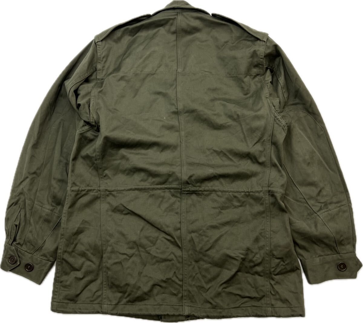フランス軍 ビンテージ 1969 SAPIVOG M 64 コットンサテン フィールドジャケット 92 C L相当 ミリタリー サバゲー アメカジ 古着 DC 293