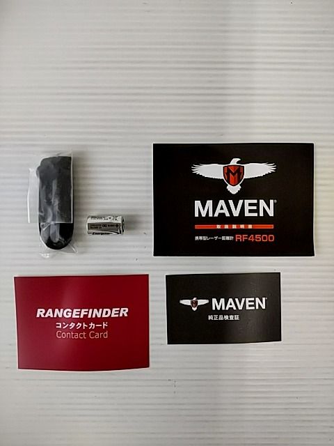 幅広い用途に使える 2営業日で発送 アメリカンテクノロジー アウトレット MAVEN メイヴェン レーザー距離計 RF4500 ブラック RF1BLD4 業界最安値の30%OFF～50%OFF!! 