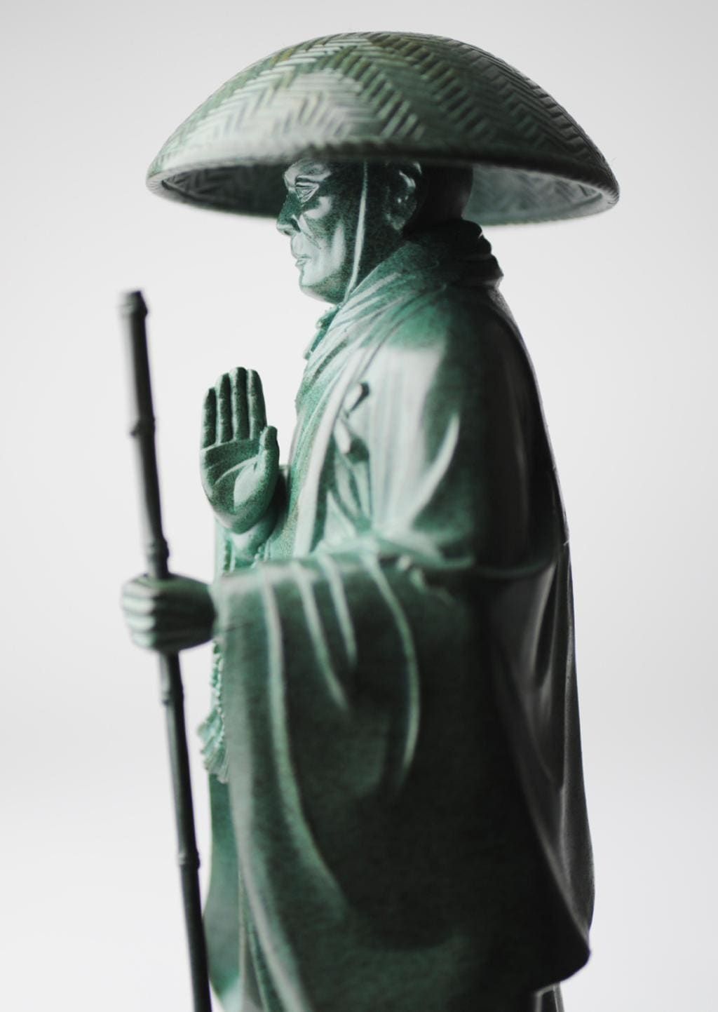 キュートな 親鸞聖人 - 総高24cm 青銅色 高岡銅器 仏像 毎日セール価格を実現!