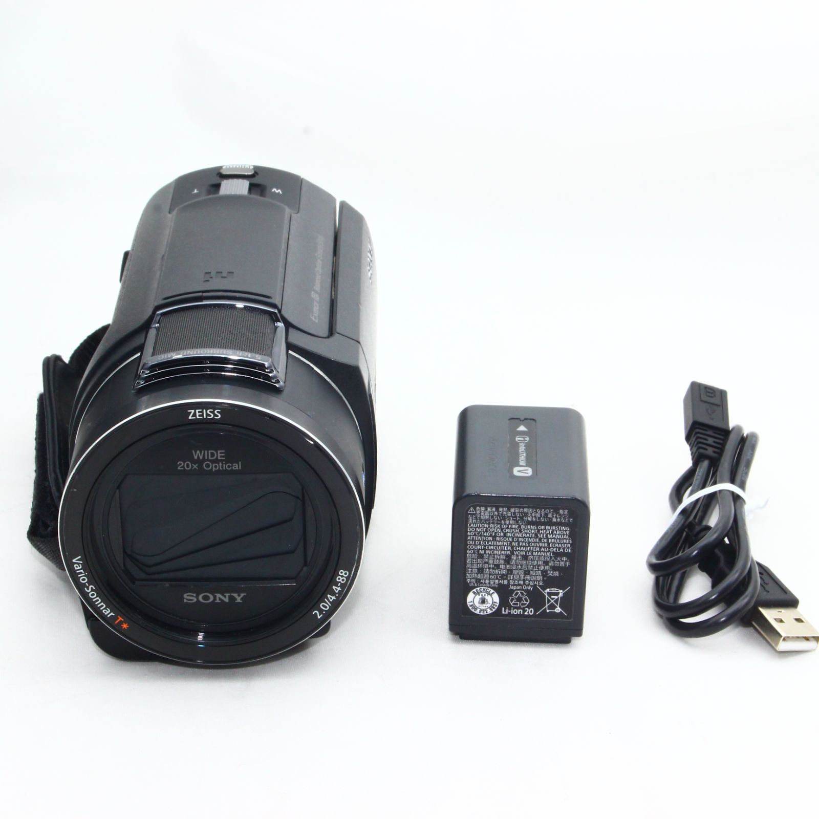 ソニー 4K ビデオカメラ Handycam FDR-AX45 ブラック FDR-AX45 B - メルカリShops