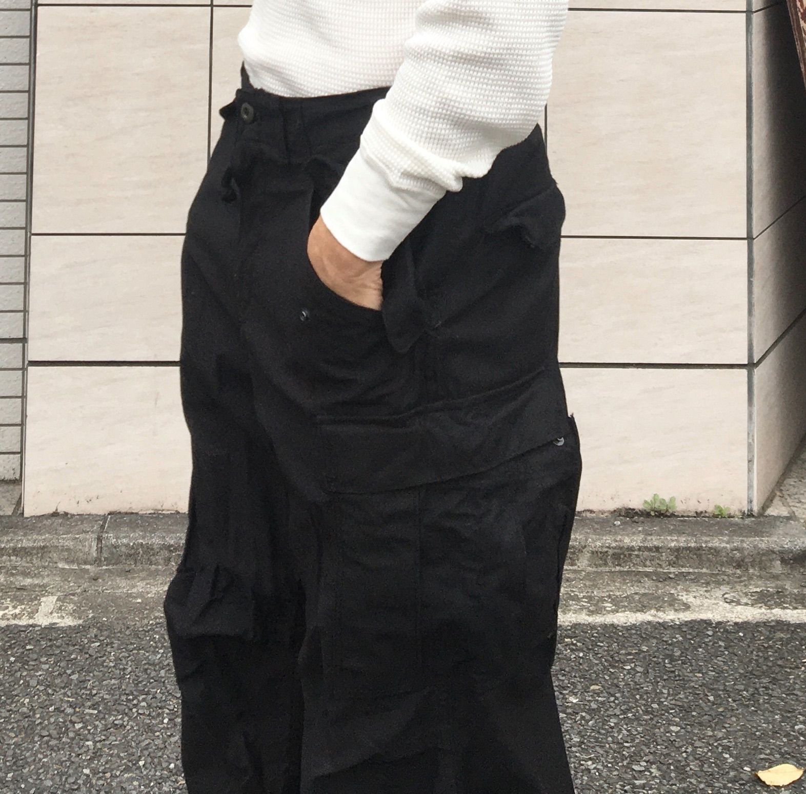80’s Vintage 【US ARMY】 米軍実物 M-65 フィールドカーゴパンツ ミリタリーパンツ 黒染め◆Size：US-S-R