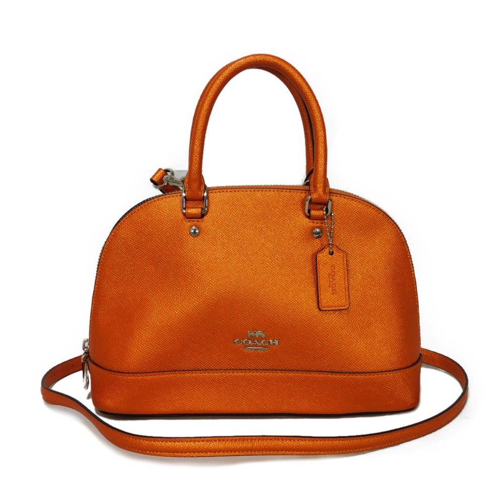 COACH コーチ ミニ シエラ サッチェル クロスグレイン ドーム型 2WAY