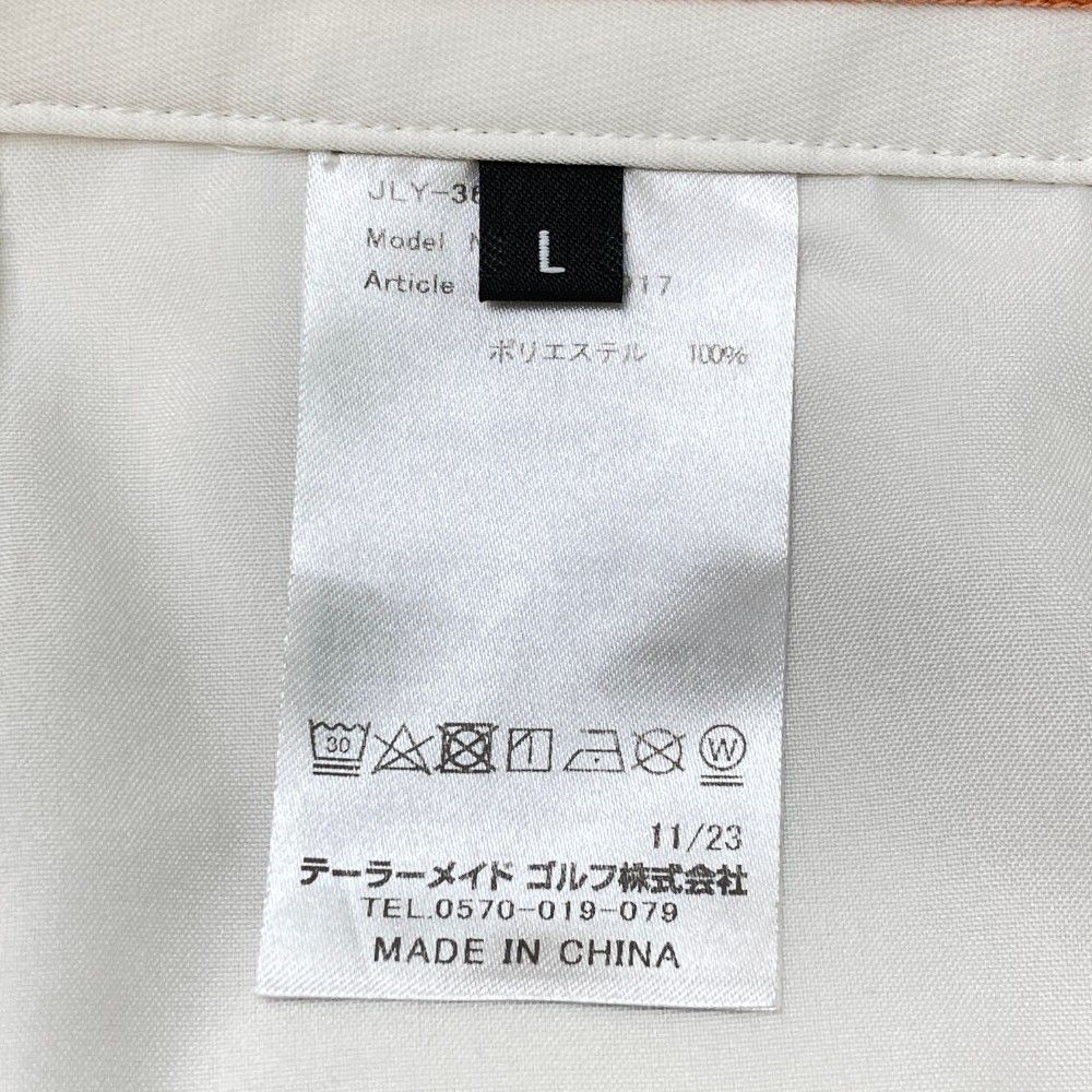 サイズ：L TAYLOR MADE テーラーメイド ×UNITED ARROWS ロングパンツ 裾ジップ  ホワイト系 [240101443520] ゴルフウェア メンズ ストスト サイズ：L TAYLOR MADE テーラーメイド ×UNITED ARROWS ロング