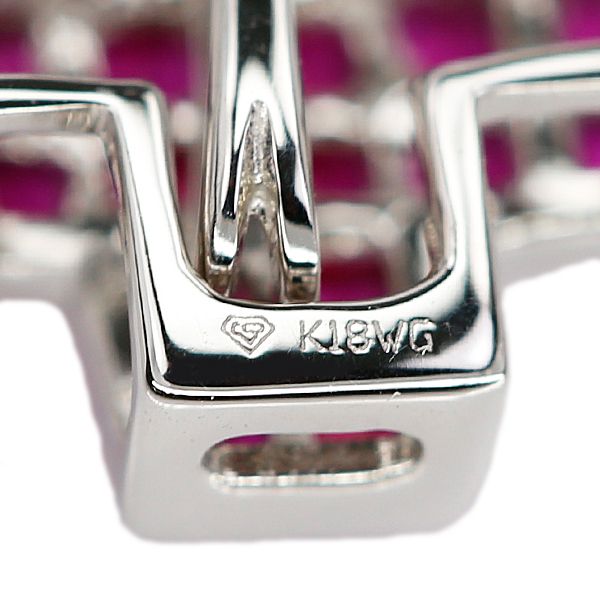 笠原真寿美/レ・エッセンシャル ルビー ペンダントトップ K18ホワイト