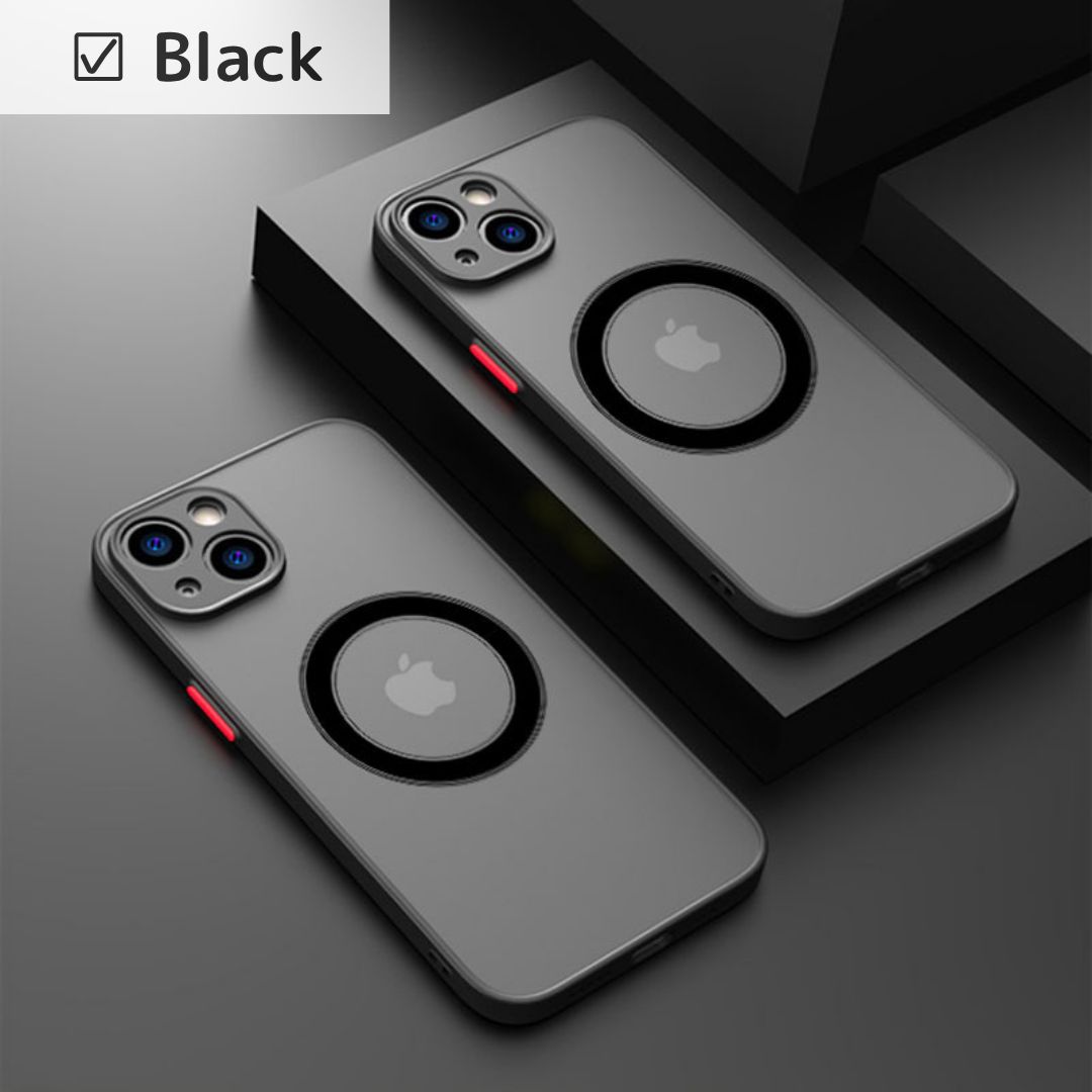 iPhone15ProMax ケース MagSafe ワイヤレス充電 ブラック RYECHER iPhone15ProMax スマホケース iPhoneケース Magsafe対応