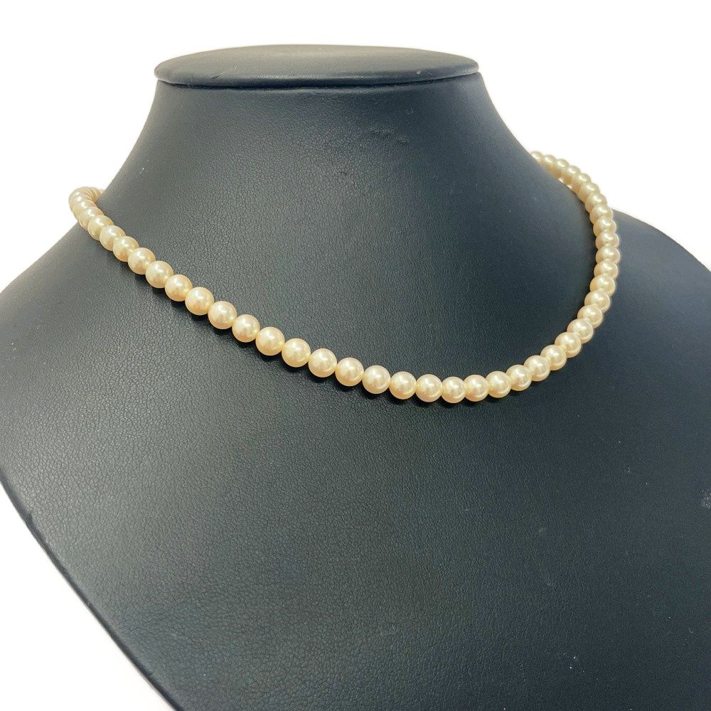 本日のみ、さらに値下げ❕❕美品☆　TASAKI　パールネックレスケース 中古】【箱付き】 TASAKI タサキ パール ネックレス 20.7g □S刻印