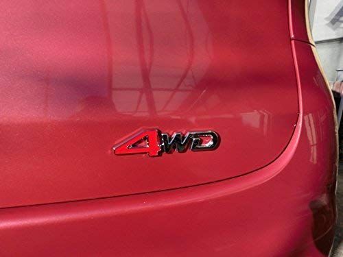YFFSFDC 汎用 ステッカー 両面テープ付 簡単貼り付け 3D 立体スッテカー エンブレム 4WD 金属 カー用品 アクセサリー 装飾 車 プレゼント