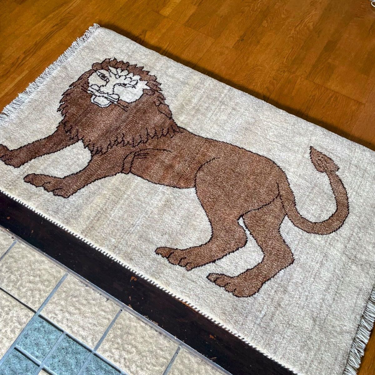 玄関マット　トルクメン絨毯　ラグ　手織り トライバルラグ 58x95cm 玄関マットトルクメン絨毯ラグ手織り 58x95cm トライバルラグ