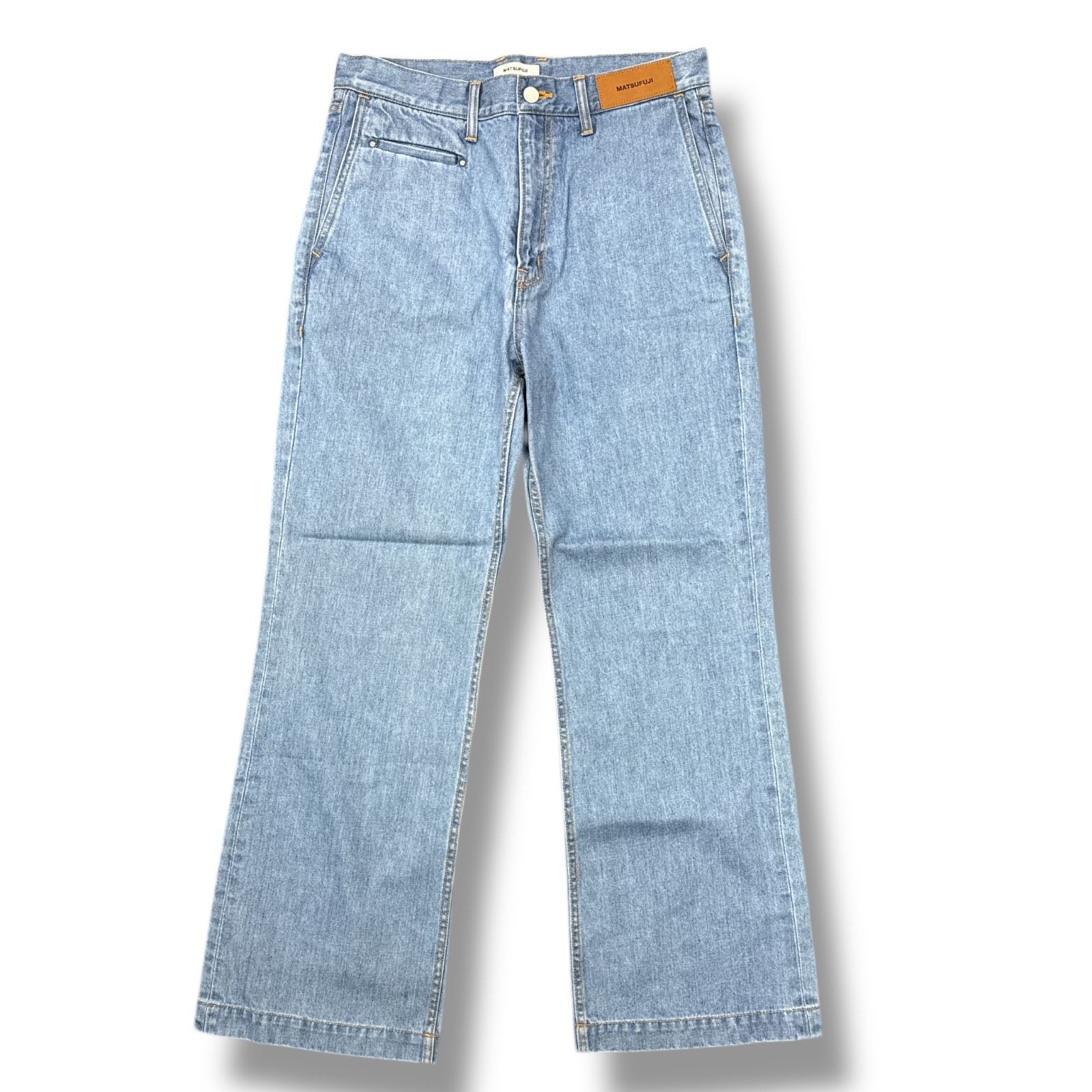 MATSUFUJI マツフジ デニム　スラックス　インディゴ　ジーンズ MATSUFUJI/マツフジ】Denim Wide Trousers（デニムパンツ