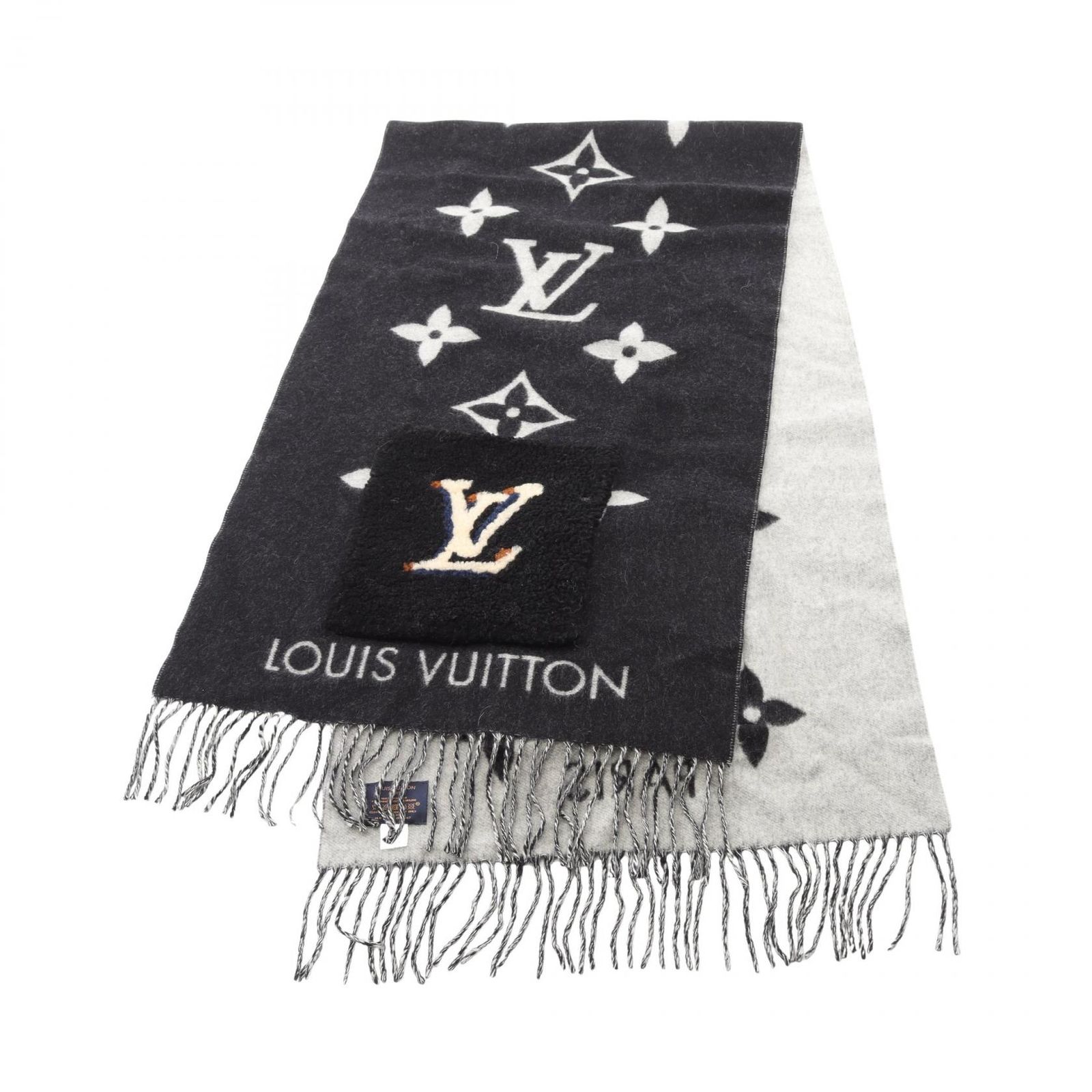 LOUIS VUITTON ルイ ヴィトン エシャルプ コールド レイキャビック ムートンテディ マフラー