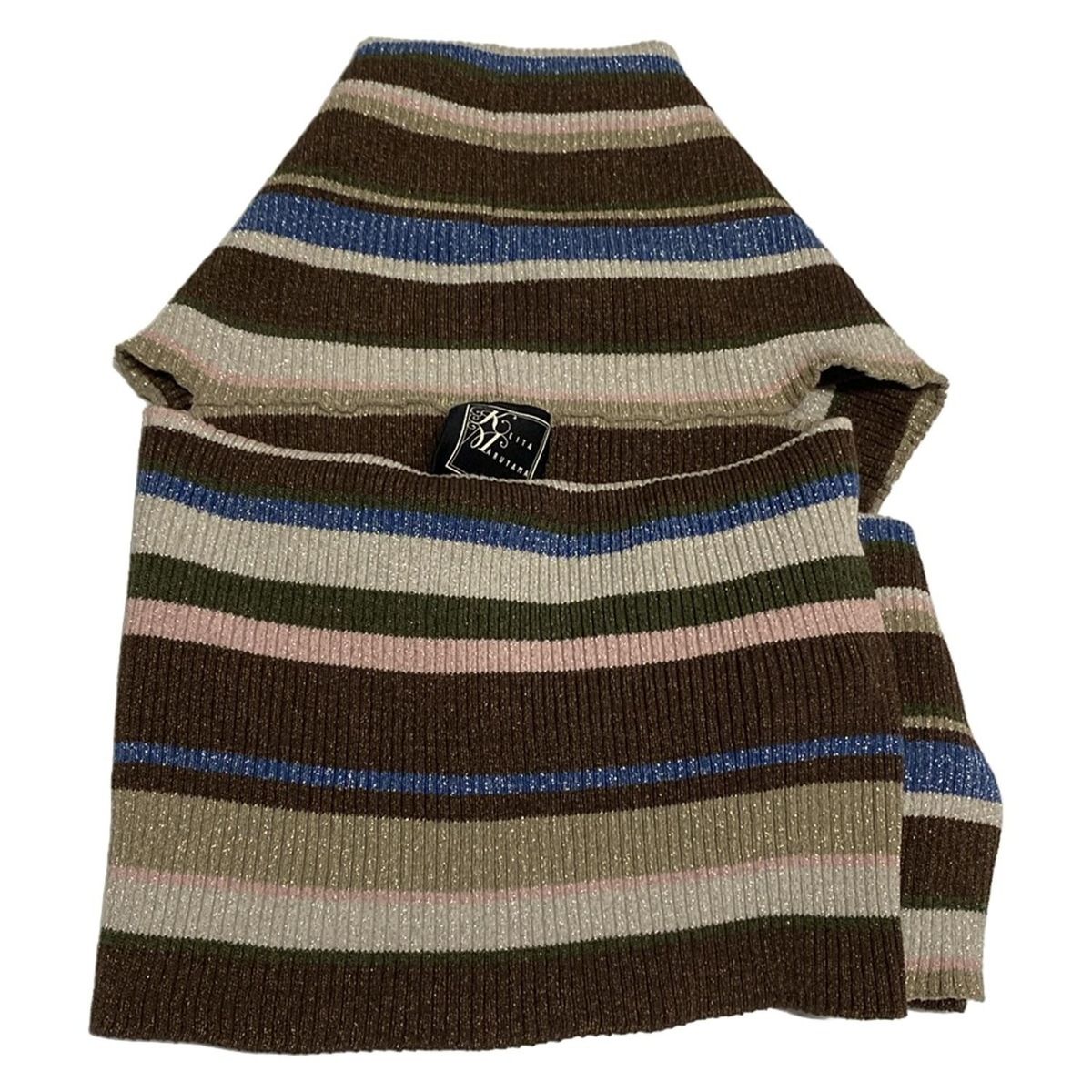 ダークブラウン×ブルー×マルチ