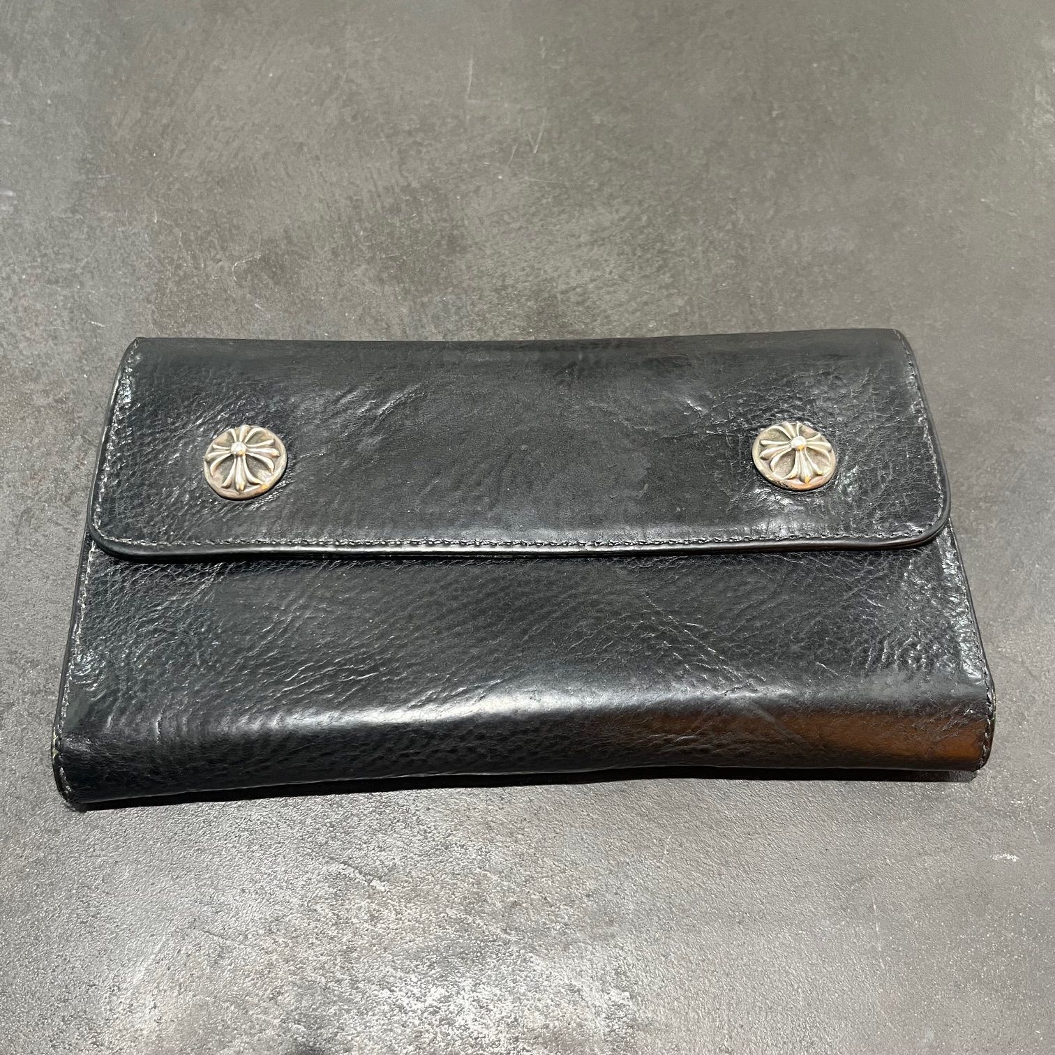 国内正規 CHROME HEARTS WAVE WALLET ウェーブ ウォレット 長