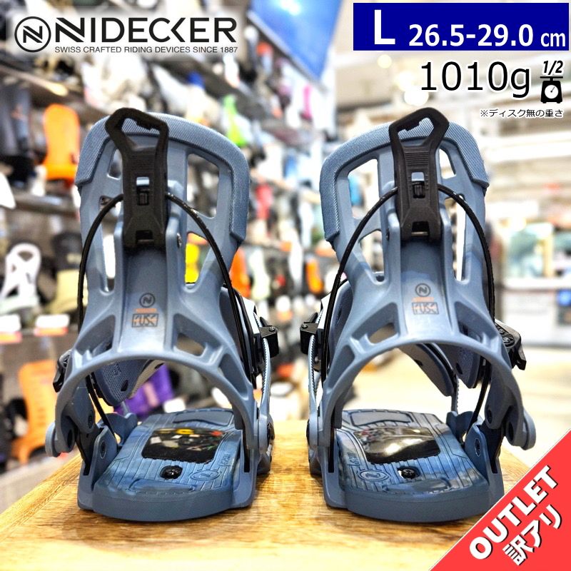 OUTLET 24-25 NIDECKER FUSE FUSION SLATE BLUE Lサイズ ナイデッカー メンズ バインディング 型落ち 日本