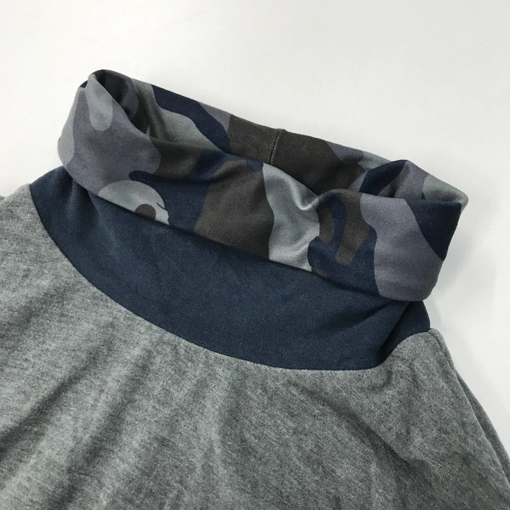 サイズ：46 MARK&LONA マークアンドロナ  タートルネック 長袖Tシャツ 微起毛  グレー系 [240101469284] ゴルフウェア メンズ ストスト サイズ：46 MARK&LONA マークアンドロナ タートルネック 長袖T