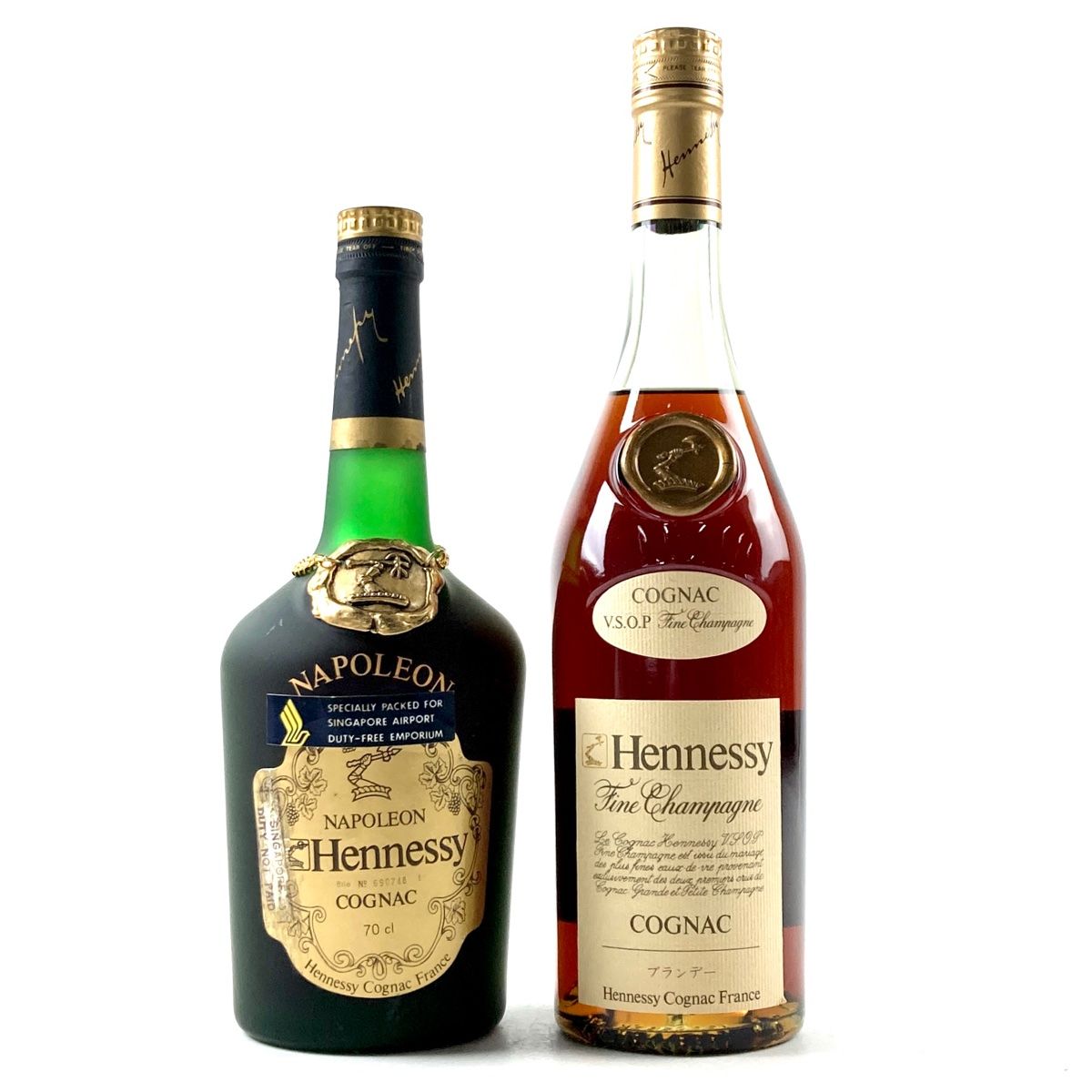 2本 ヘネシー Hennessy ナポレオン VSOP スリムボトル グリーンボトル コニャック 700ml ブランデー セット 【古酒】 - メルカリ