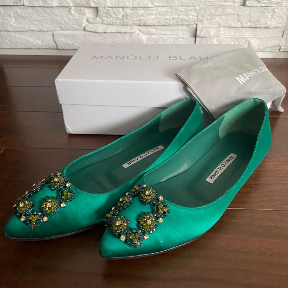 Manolo Blahnik マノログラニク Hangisi ハンギシ 新品 - 靴/シューズ